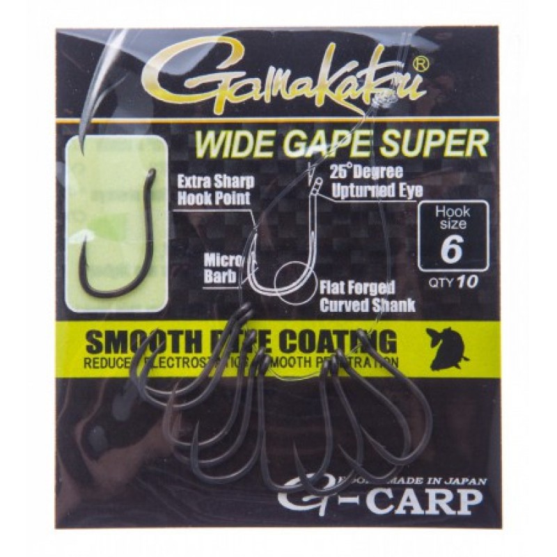 Крючки GAMAKATSU WIDE GAPE SUPER №4/Grey/10шт Крючки GAMAKATSU WIDE GAPE SUPER №4/Grey/10шт